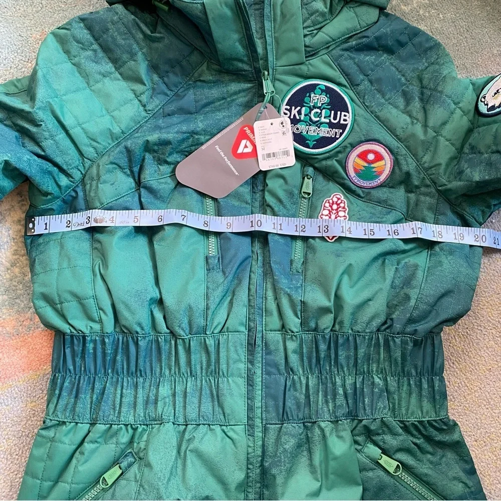 NWT Free People Movement All Prepped Patch Ski Suit Green Medium